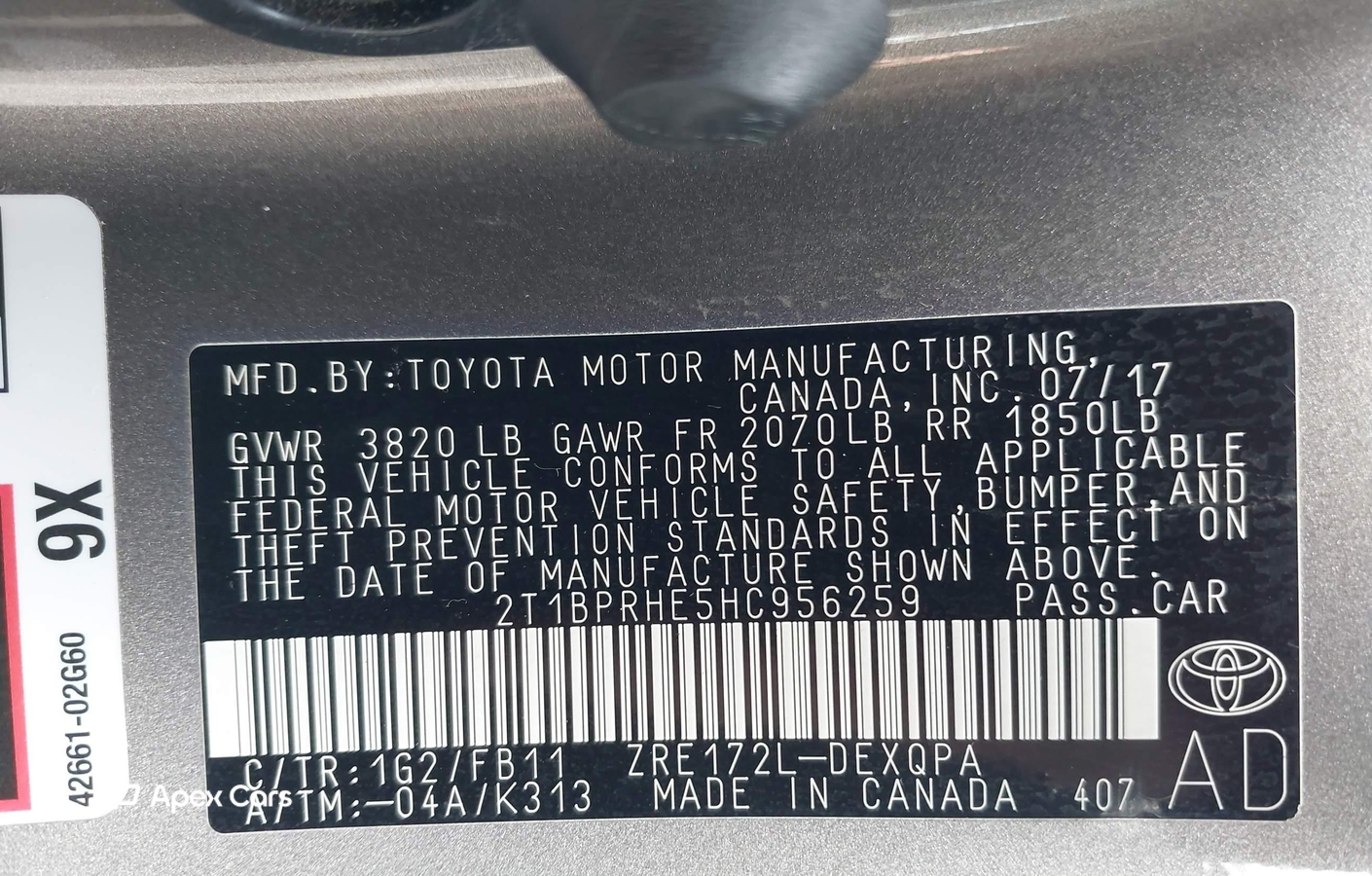 Toyota Corolla 2017
