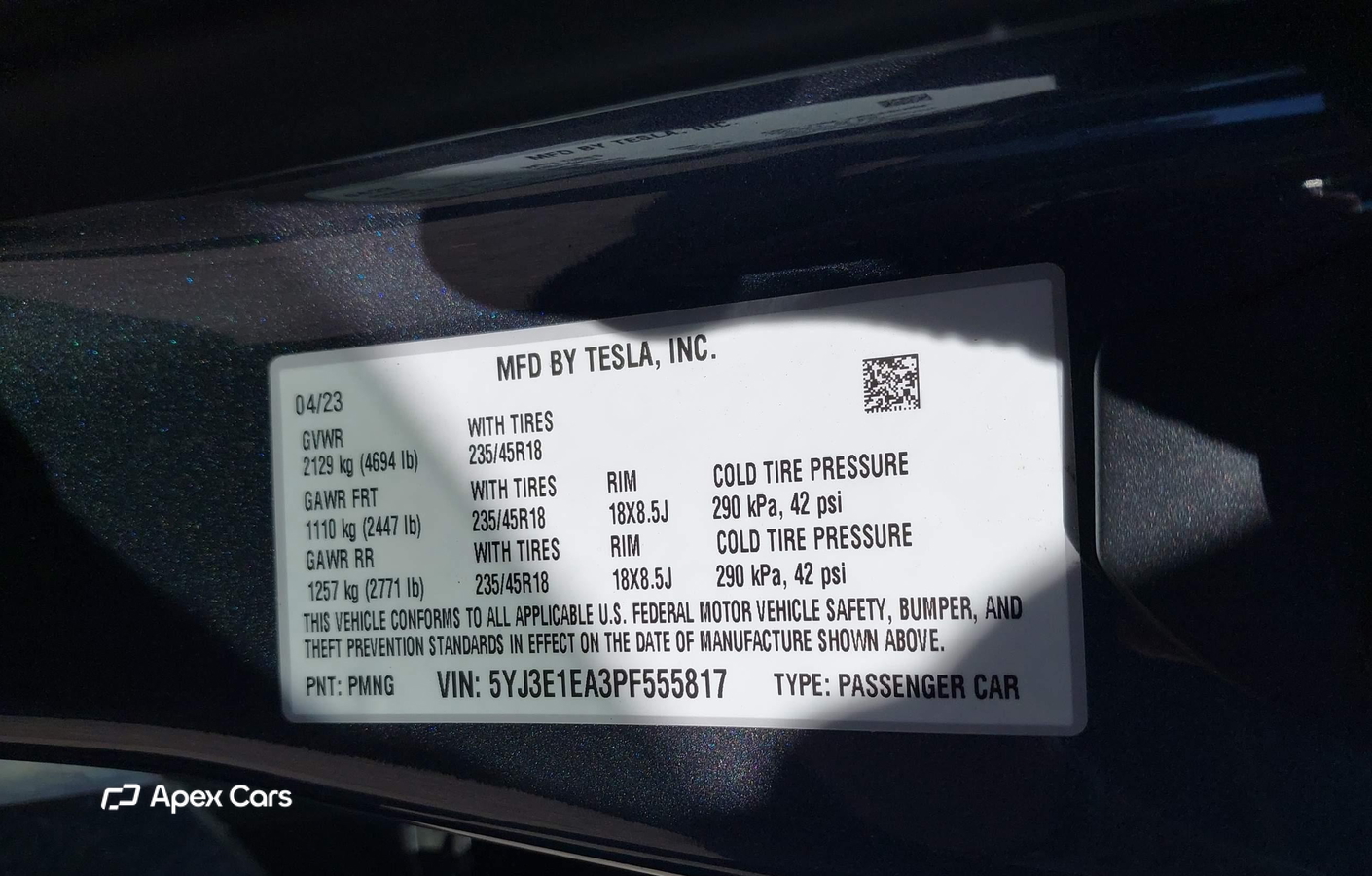 Tesla Model 3 2023