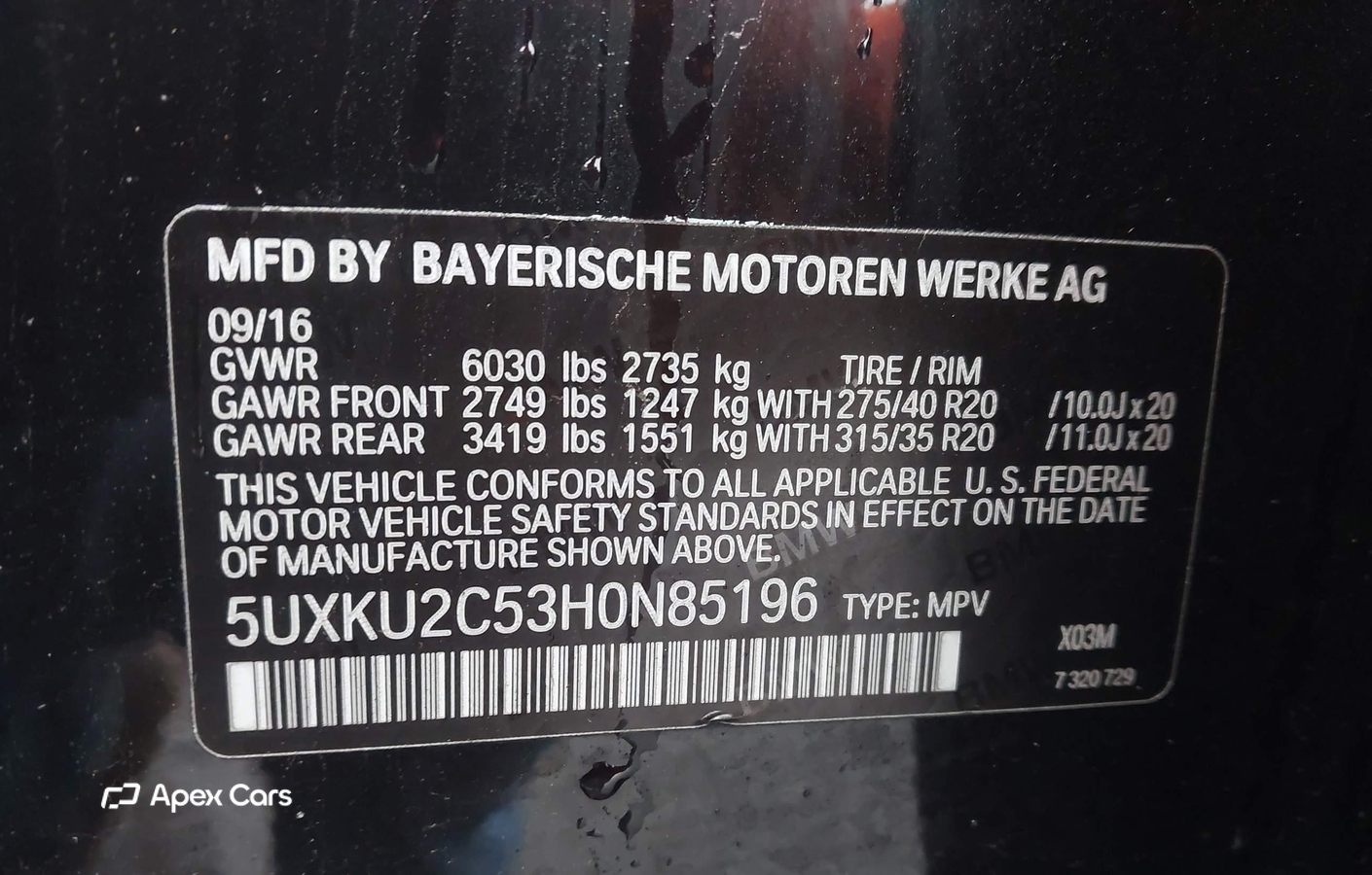 BMW X6 2017
