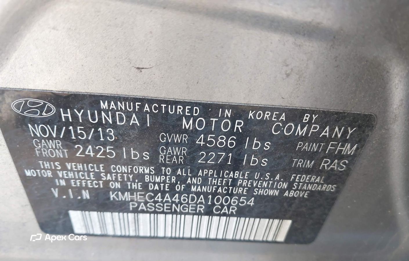 Hyundai Sonata 2013