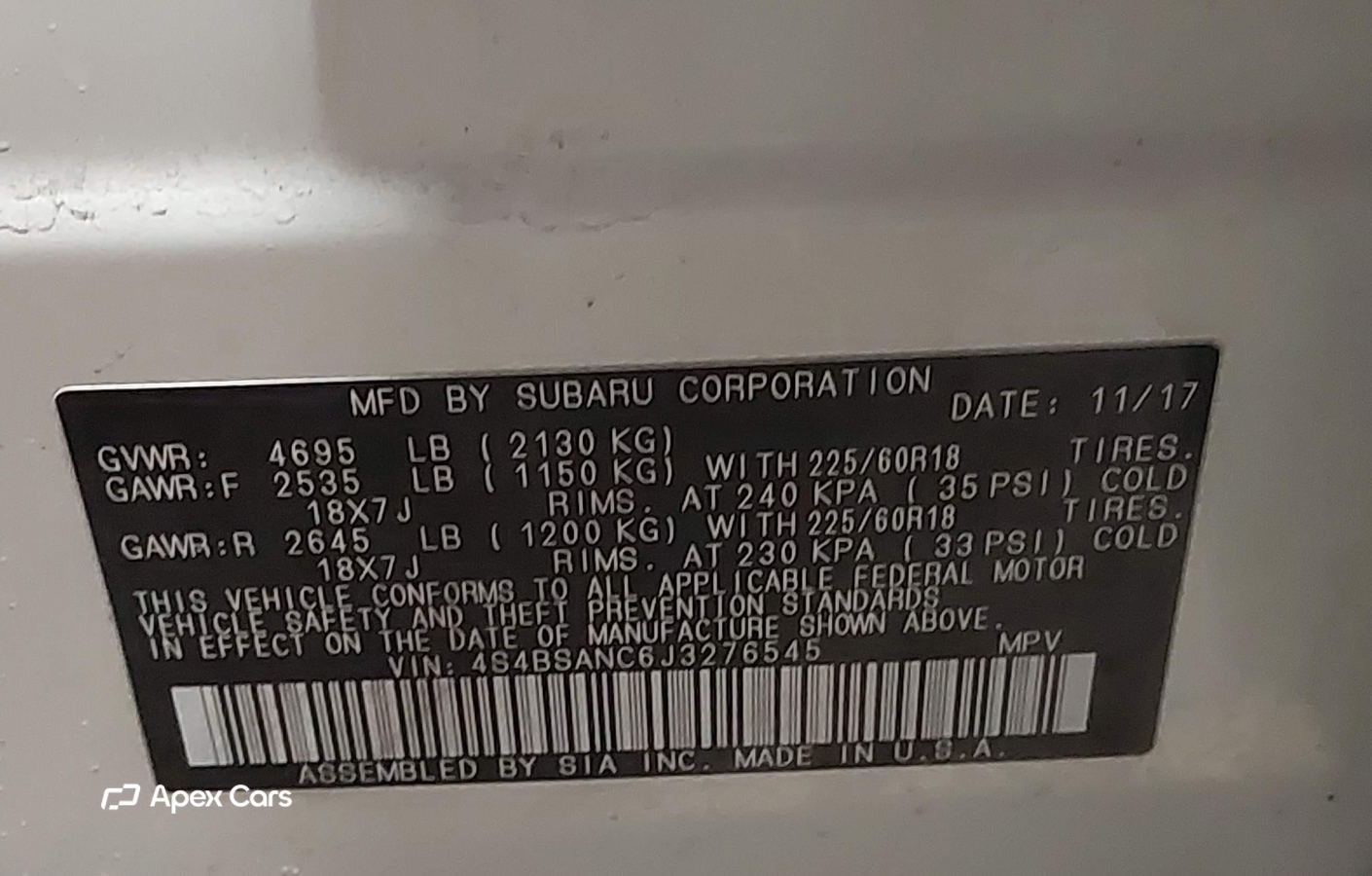 Subaru Outback 2018