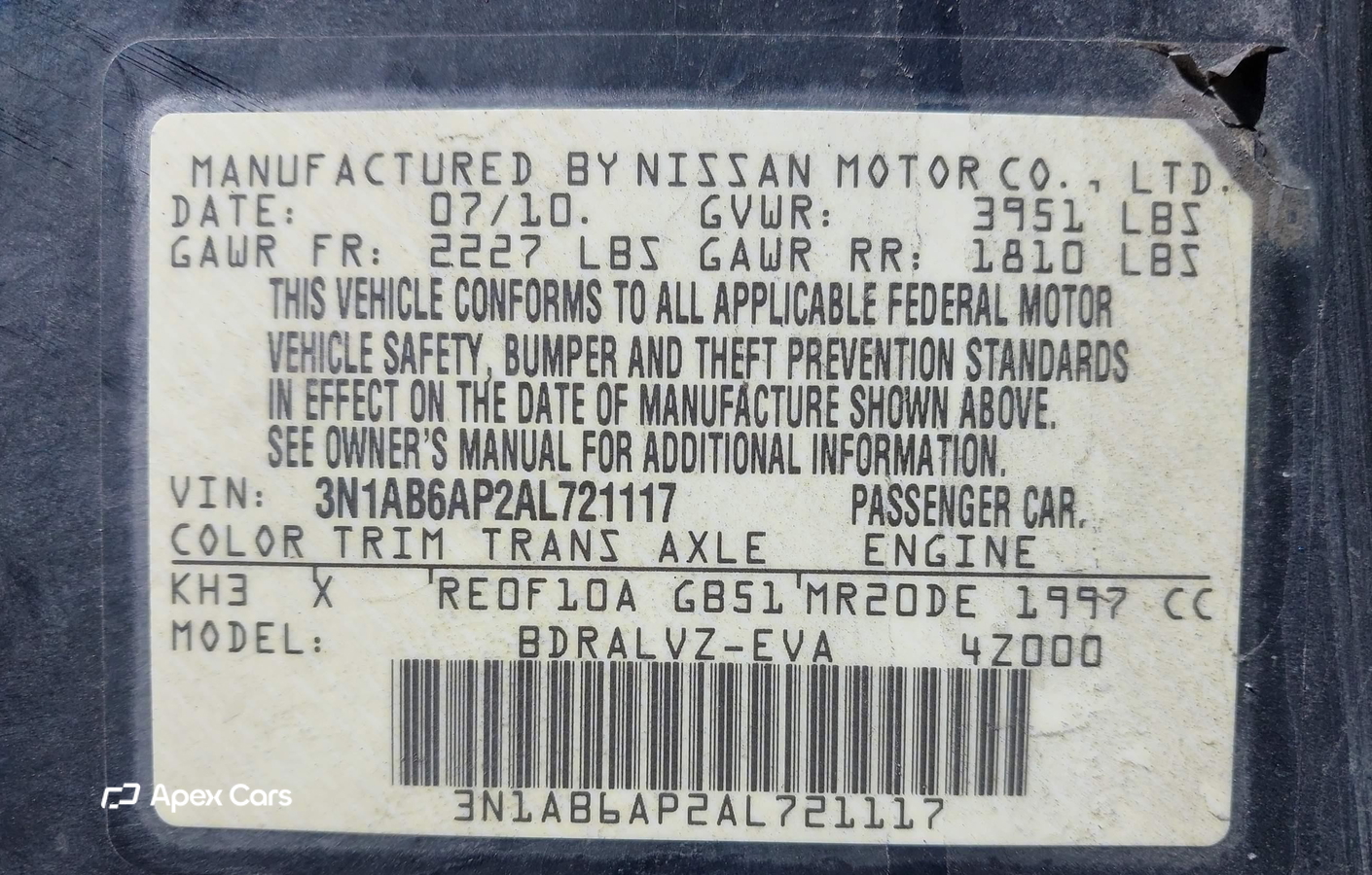 Nissan Sentra 2010