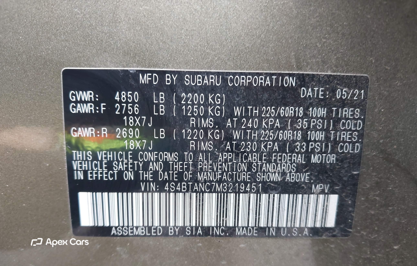 Subaru Outback 2021