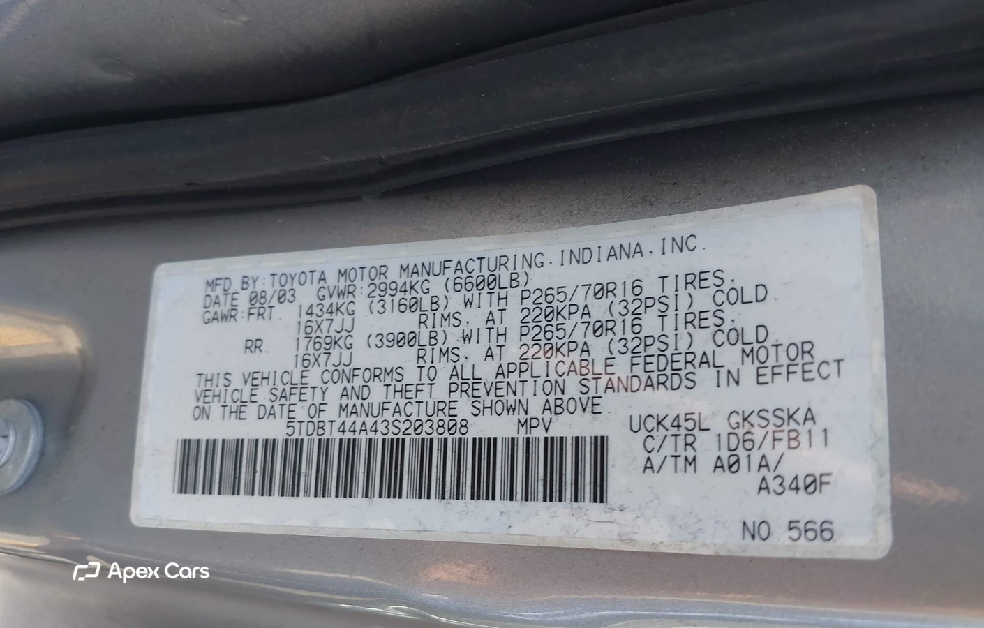 Toyota Sequoia 2003
