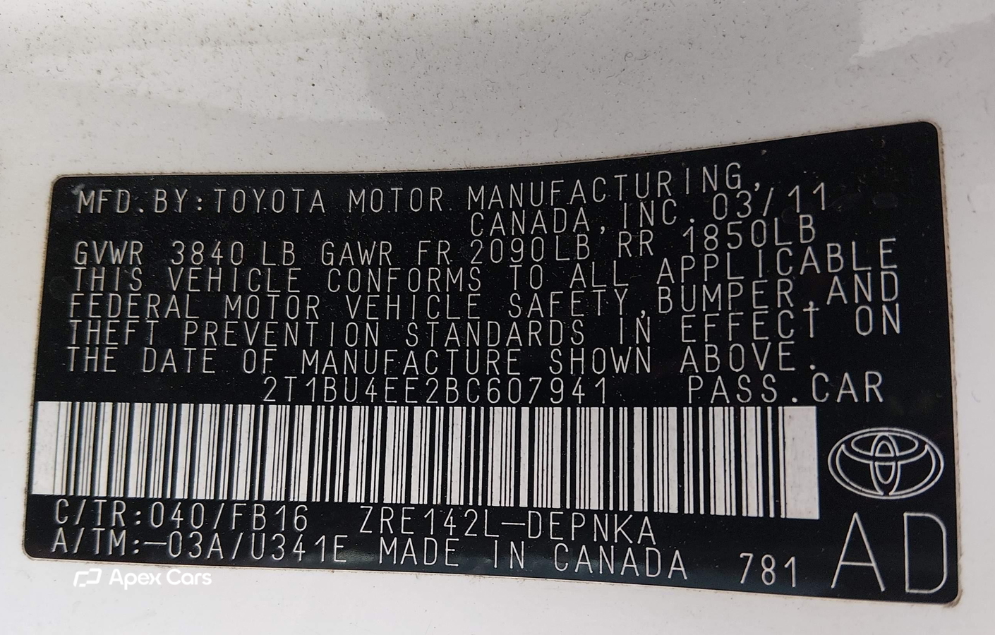 Toyota Corolla 2011