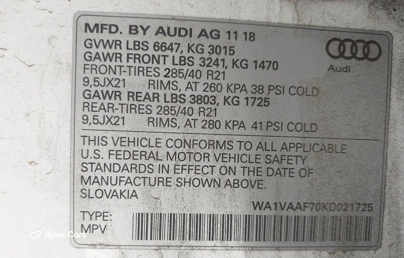 Audi Q7 2019