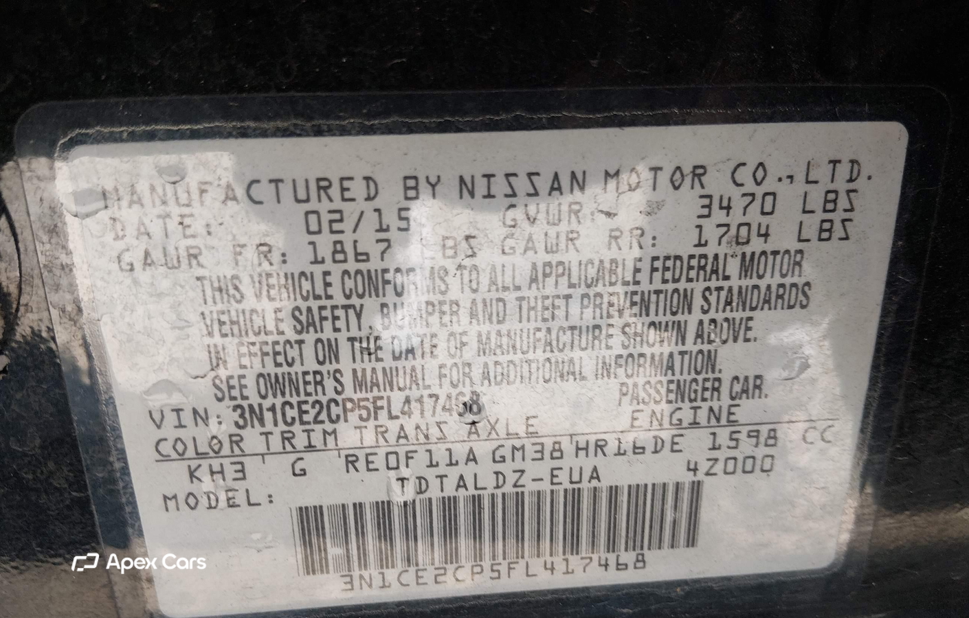 Nissan Versa 2015