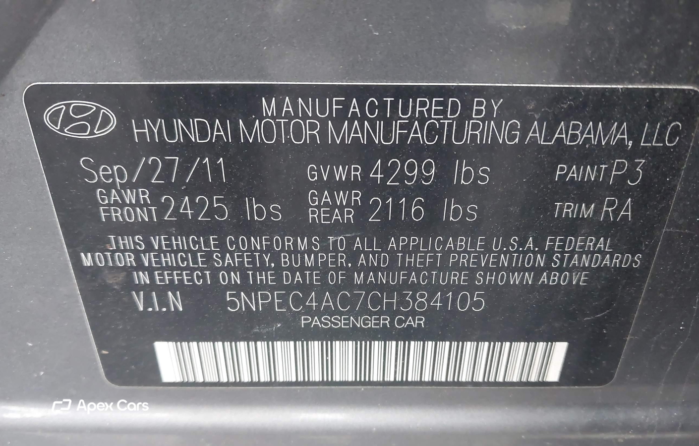 Hyundai Sonata 2012
