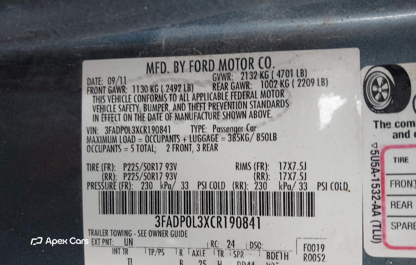 Ford Fusion 2012
