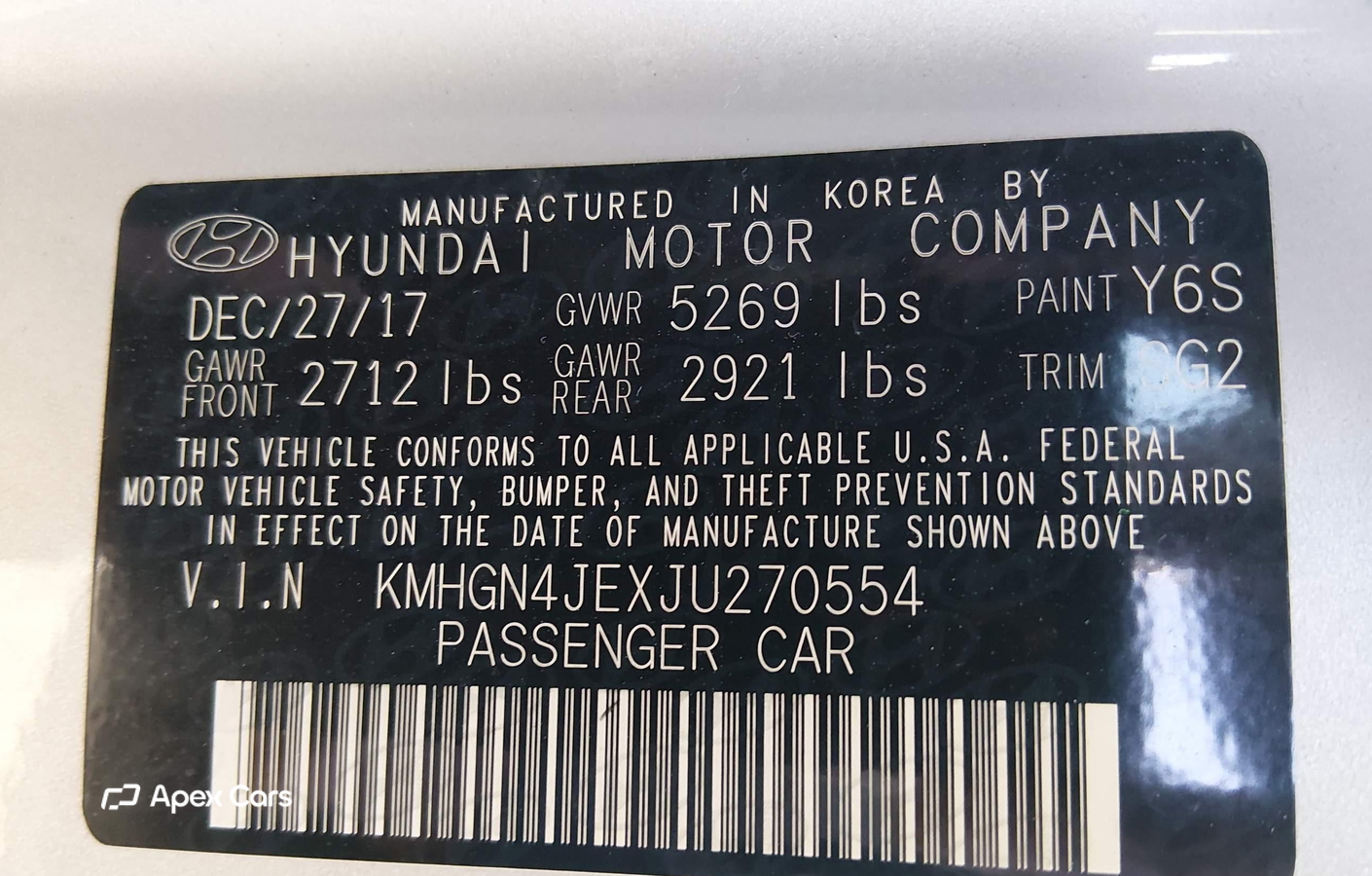 Genesis G80 2018