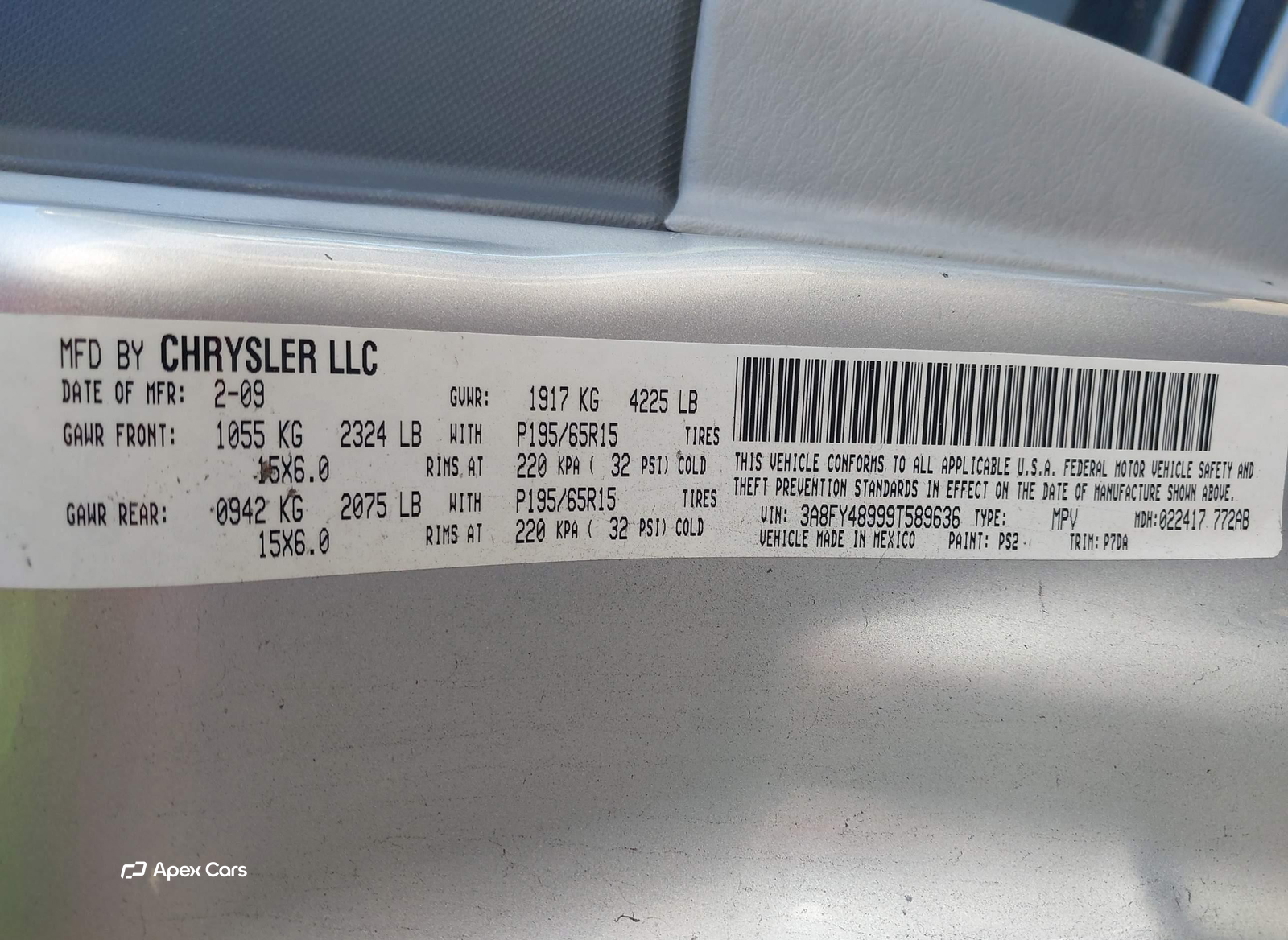 Chrysler PT Cruiser 2009