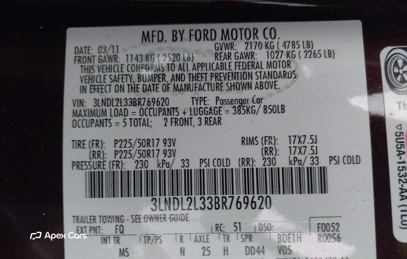 Lincoln MKZ 2011