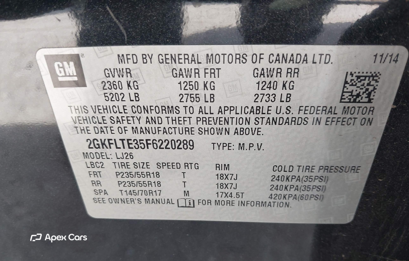 GMC Terrain 2015