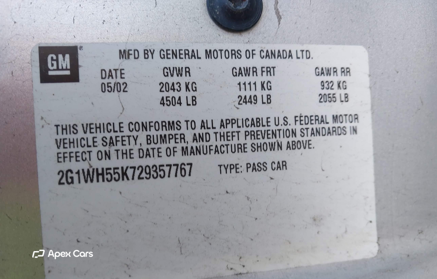 Chevrolet Impala 2002