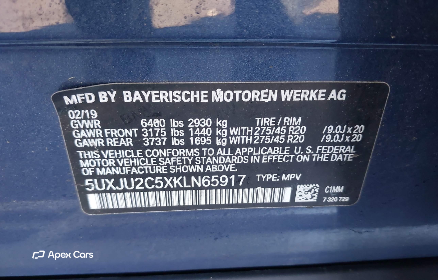 BMW X5 2019