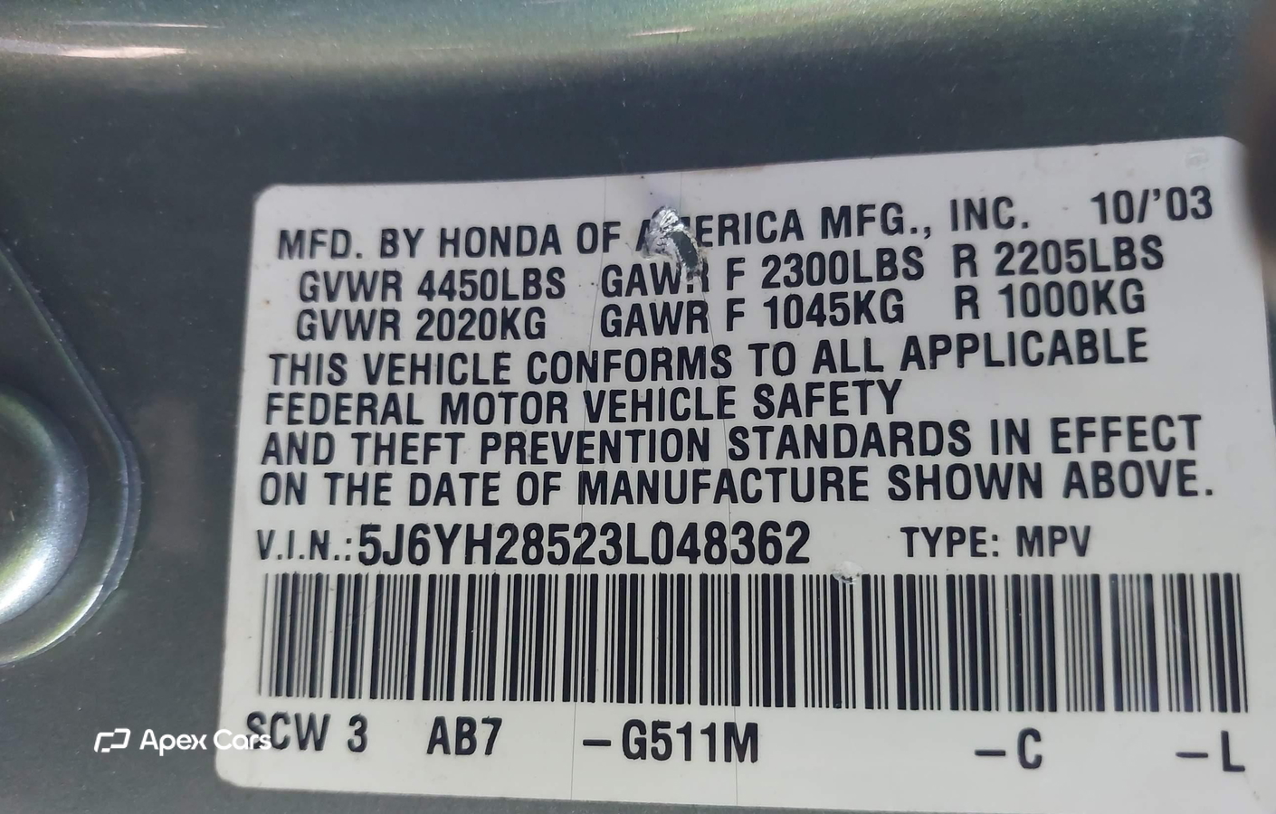 Honda Element 2003