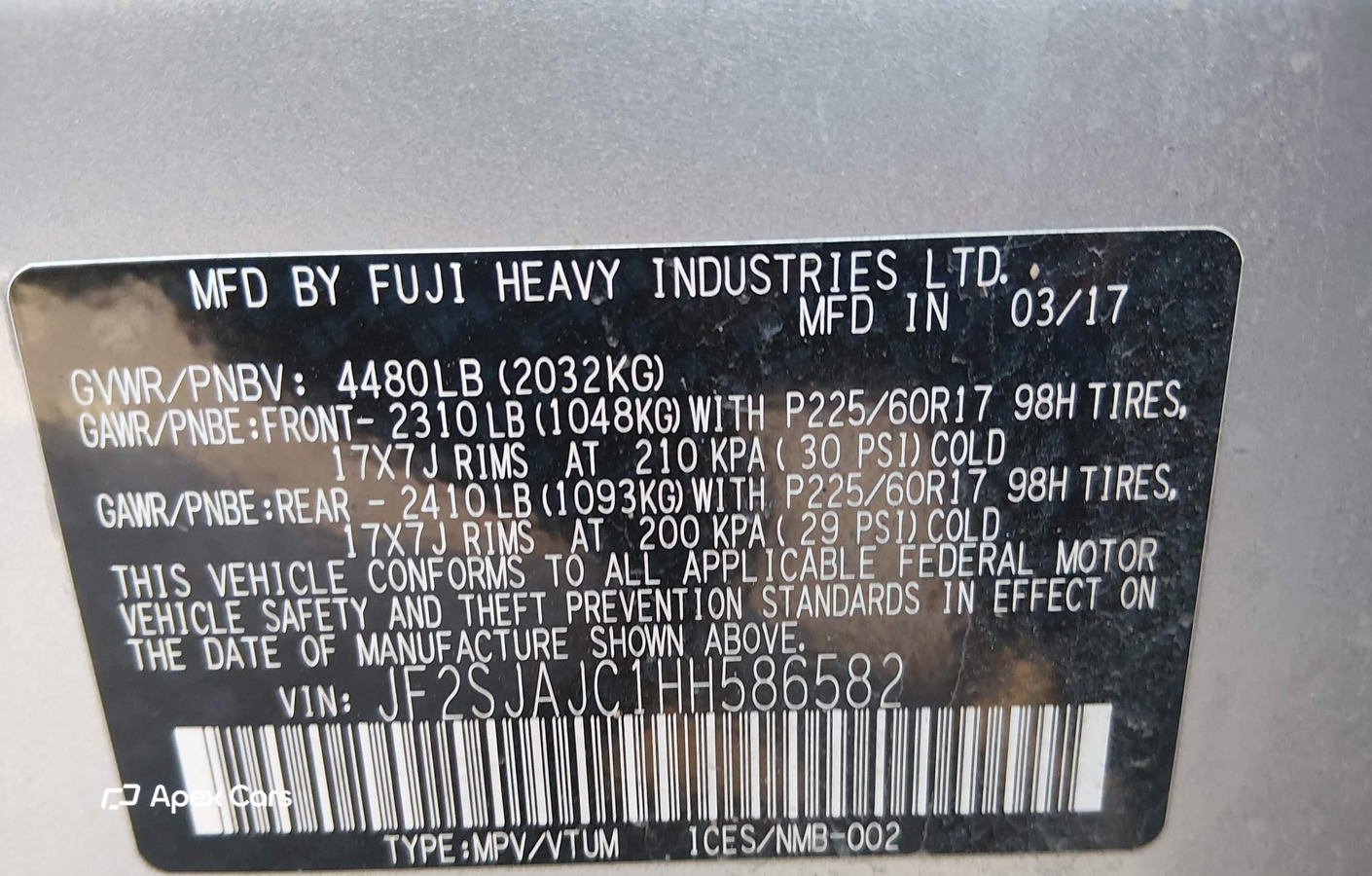 Subaru Forester 2017