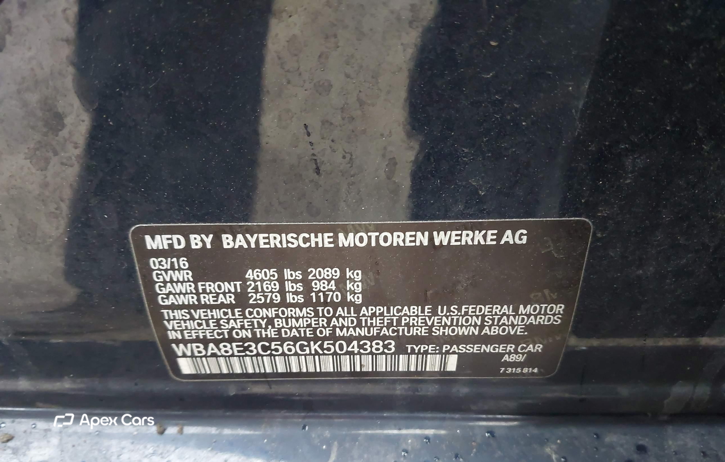 BMW Series 3 2016