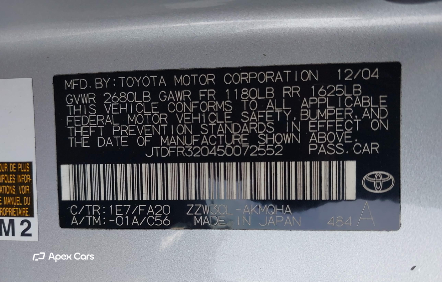 Toyota MR2 2005