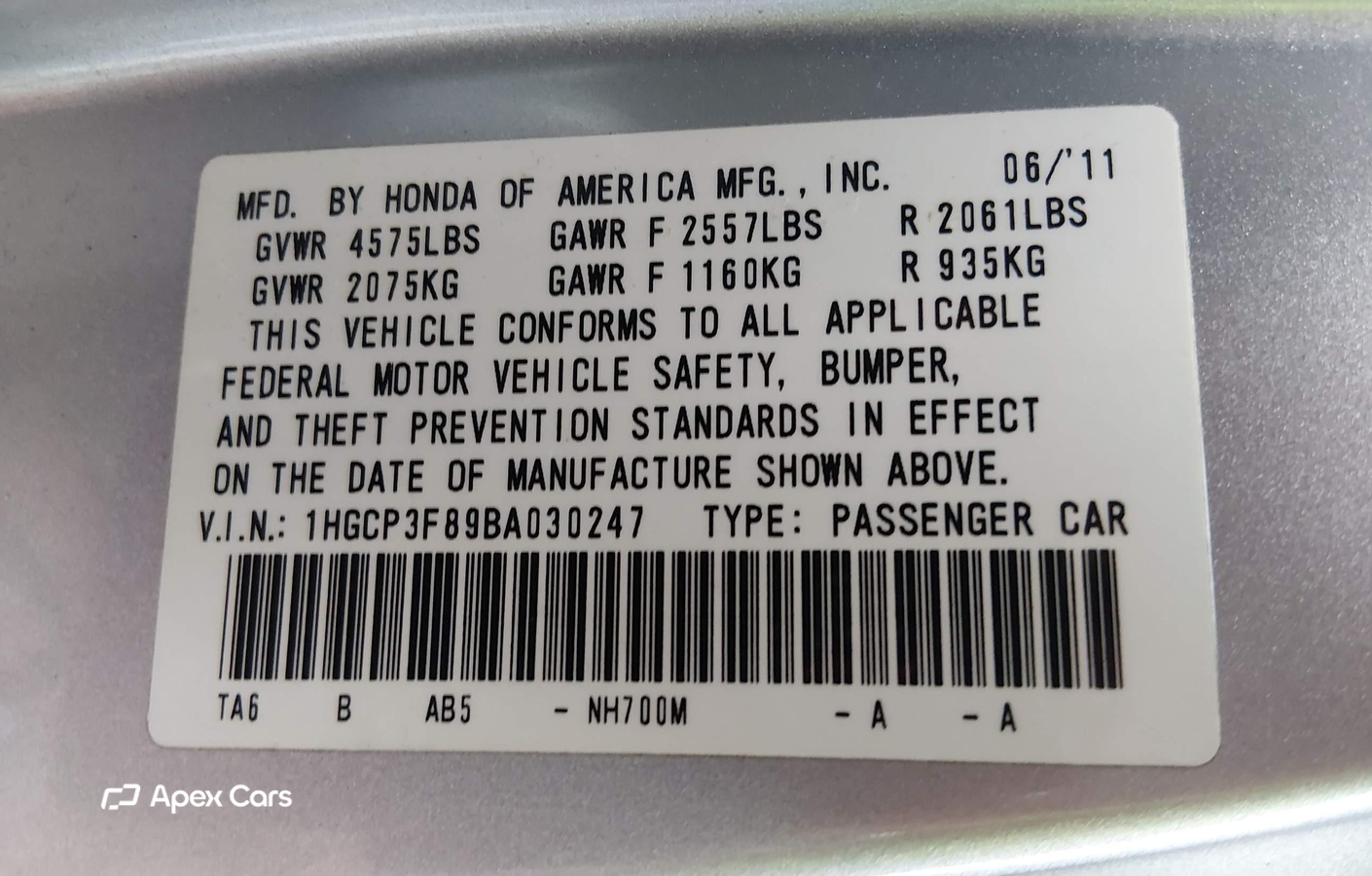 Honda Accord 2011