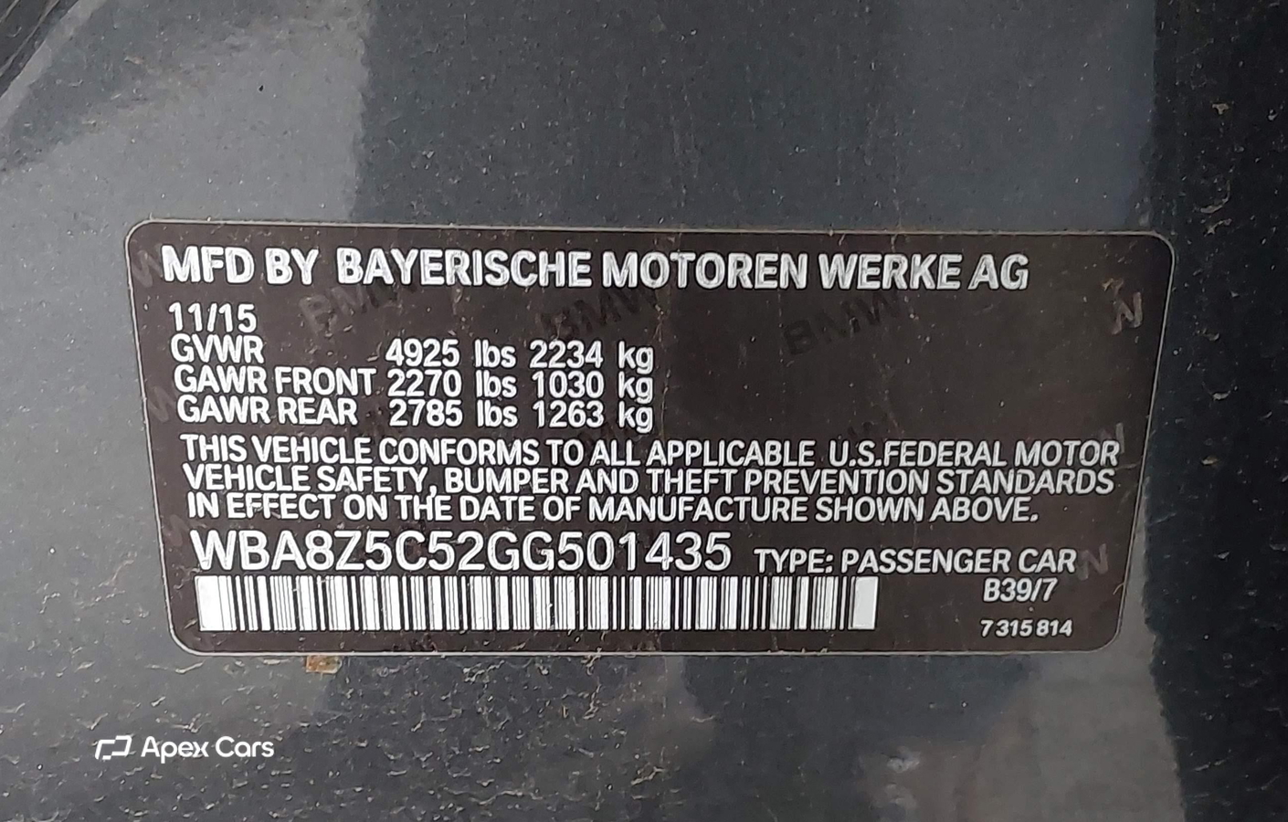 BMW Series 3 2016