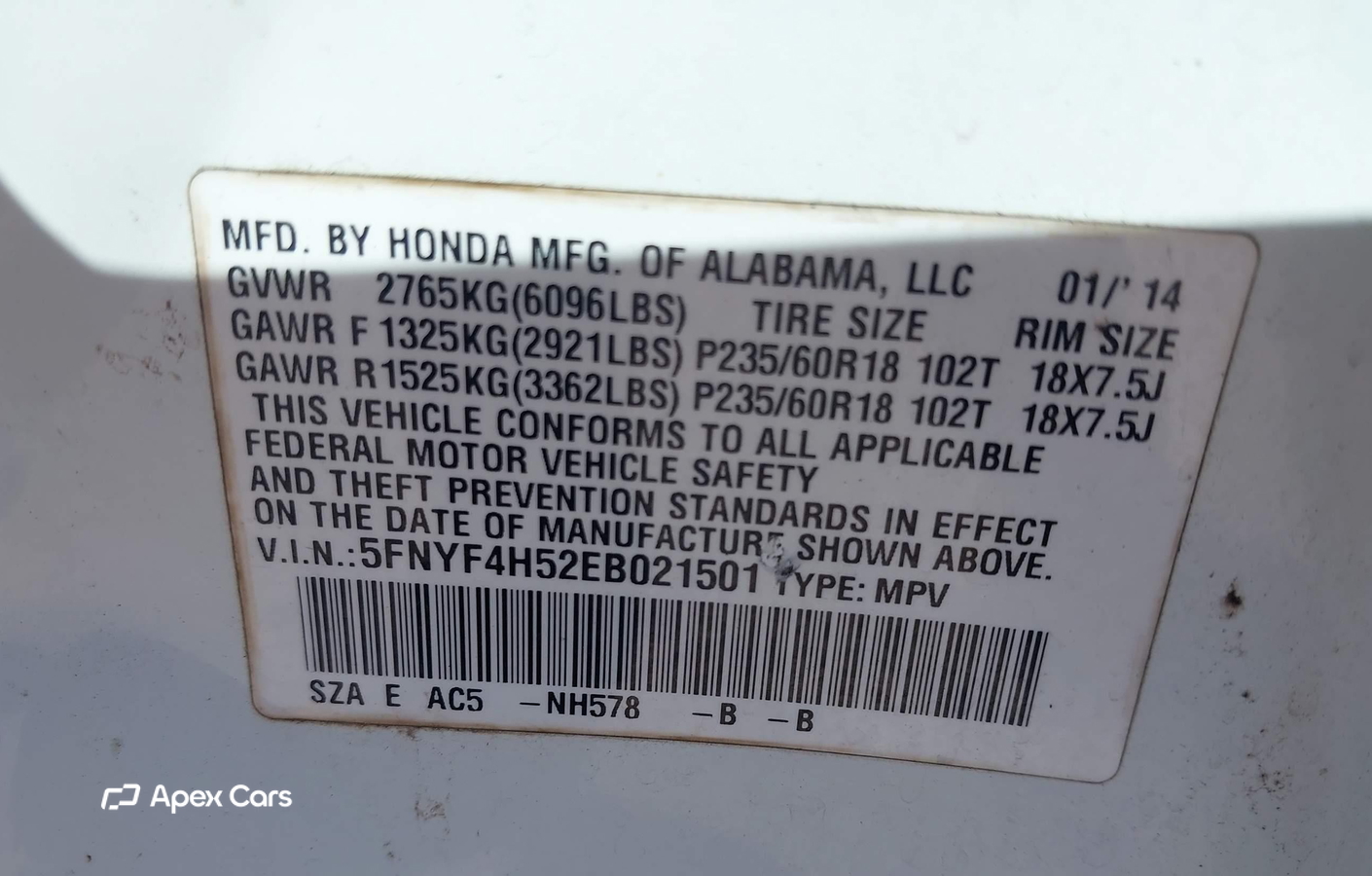Honda Pilot 2014