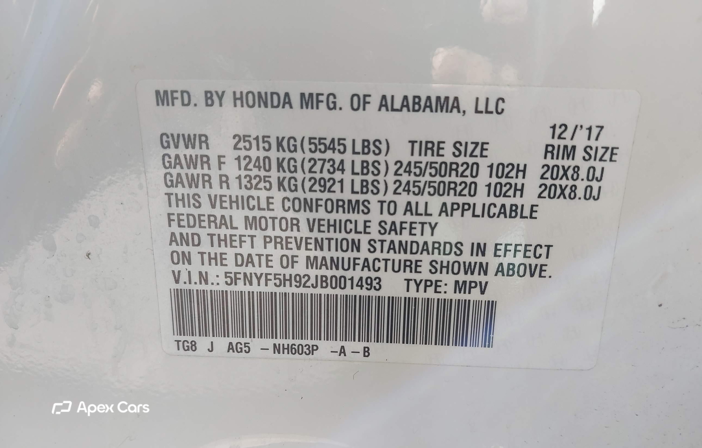 Honda Pilot 2018