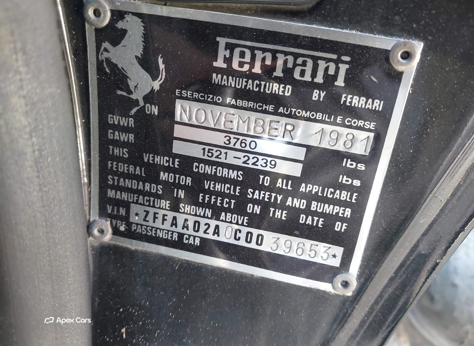 Ferrari 308/208 1982