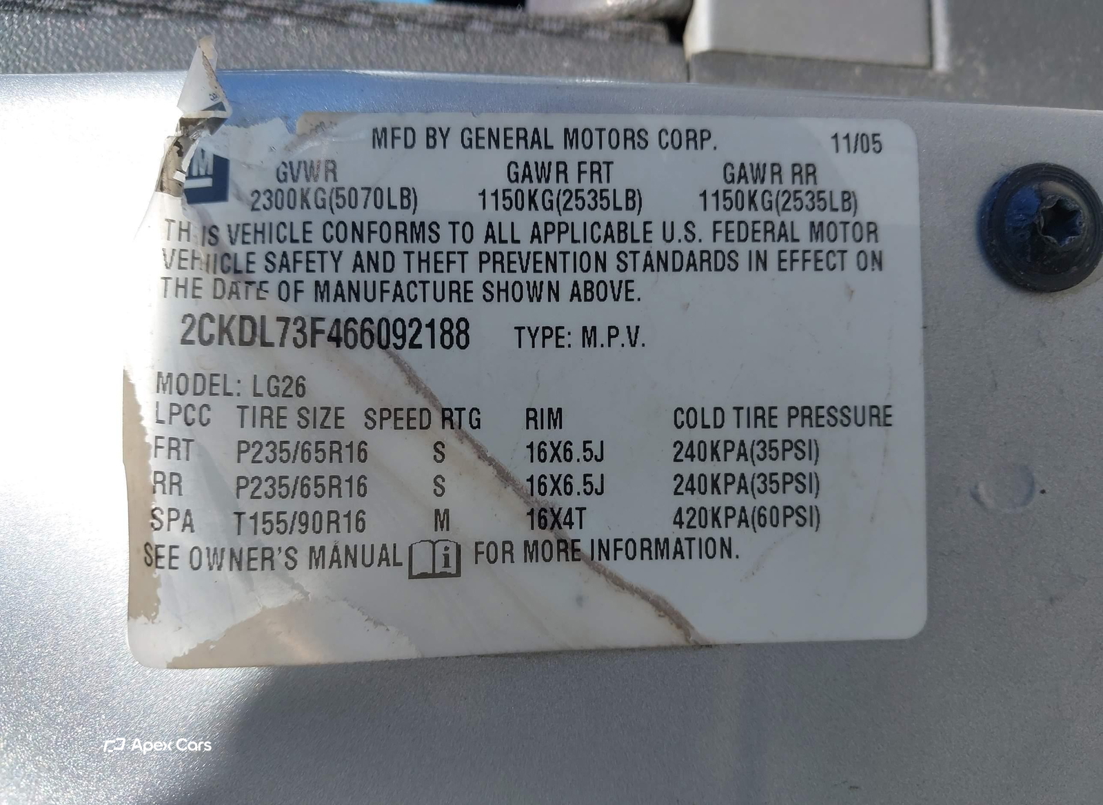Pontiac Torrent 2006