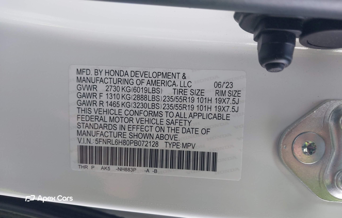 Honda Odyssey 2023