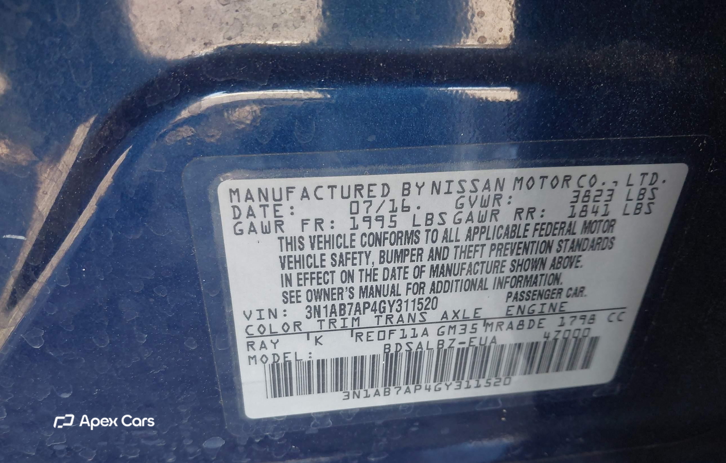 Nissan Sentra 2016