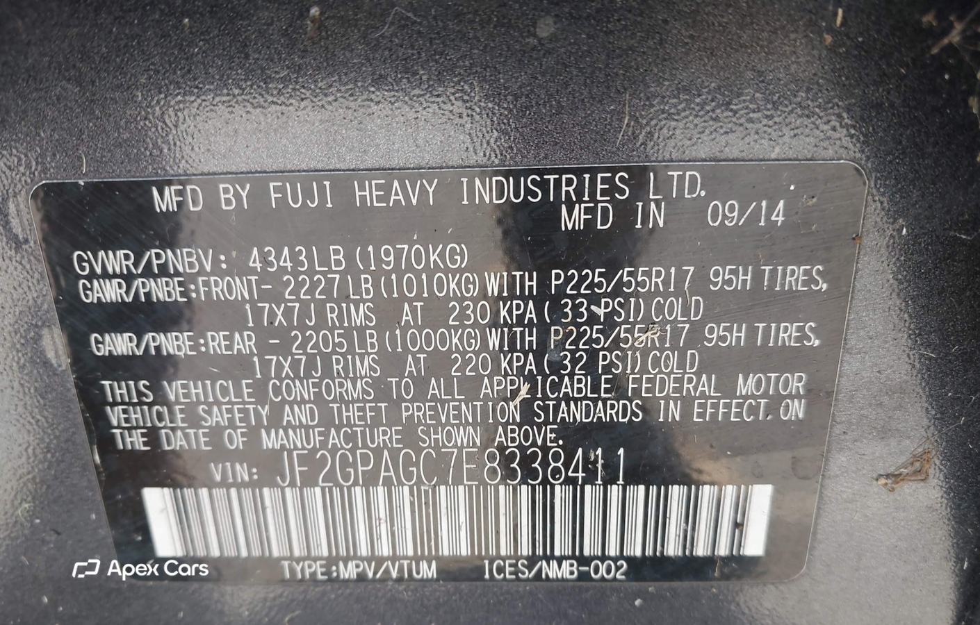 Subaru XV 2014
