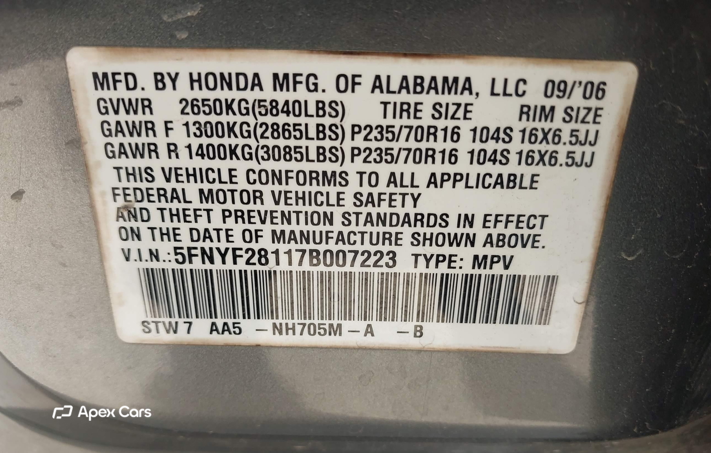 Honda Pilot 2007