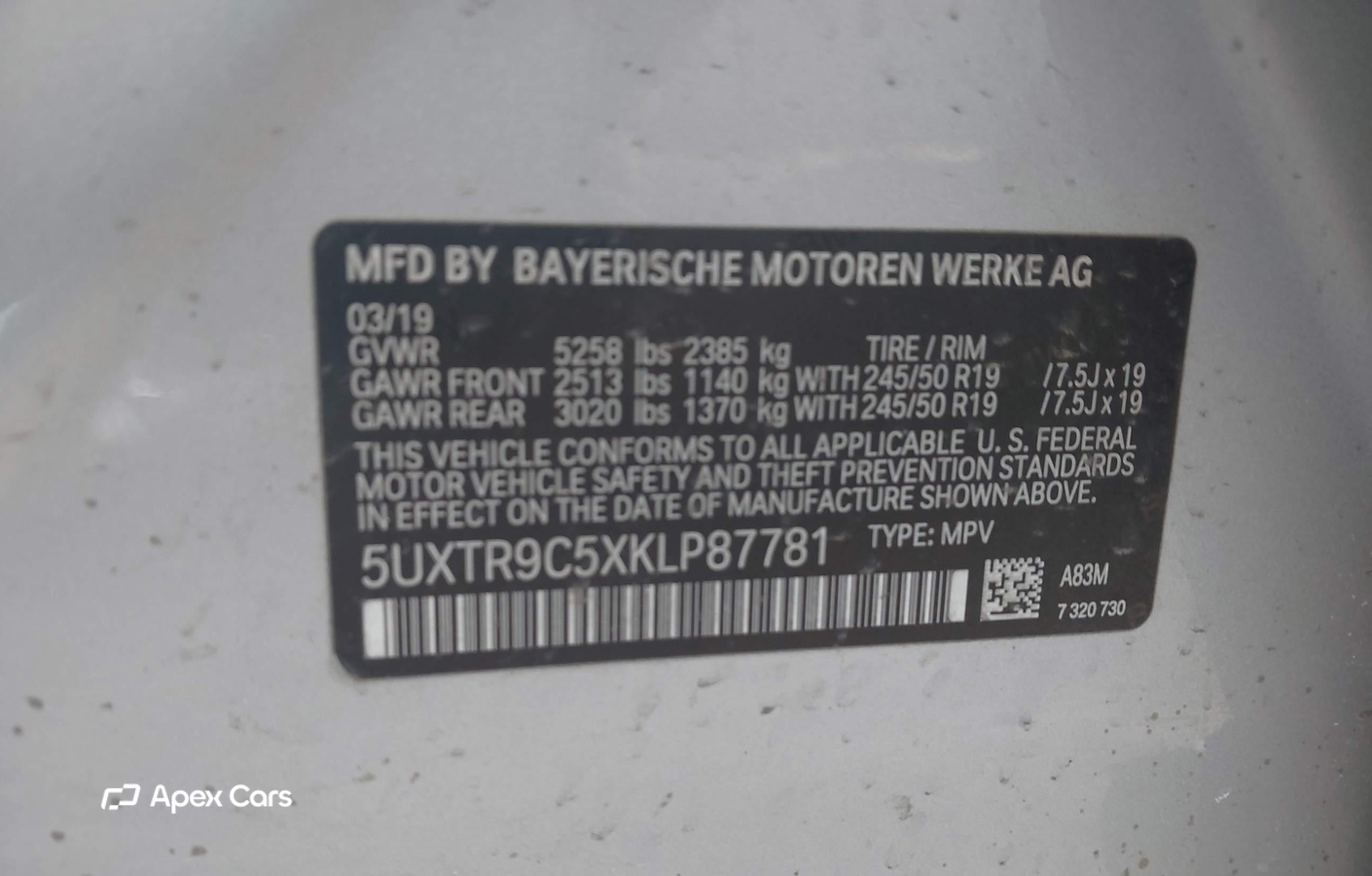 BMW X3 2019