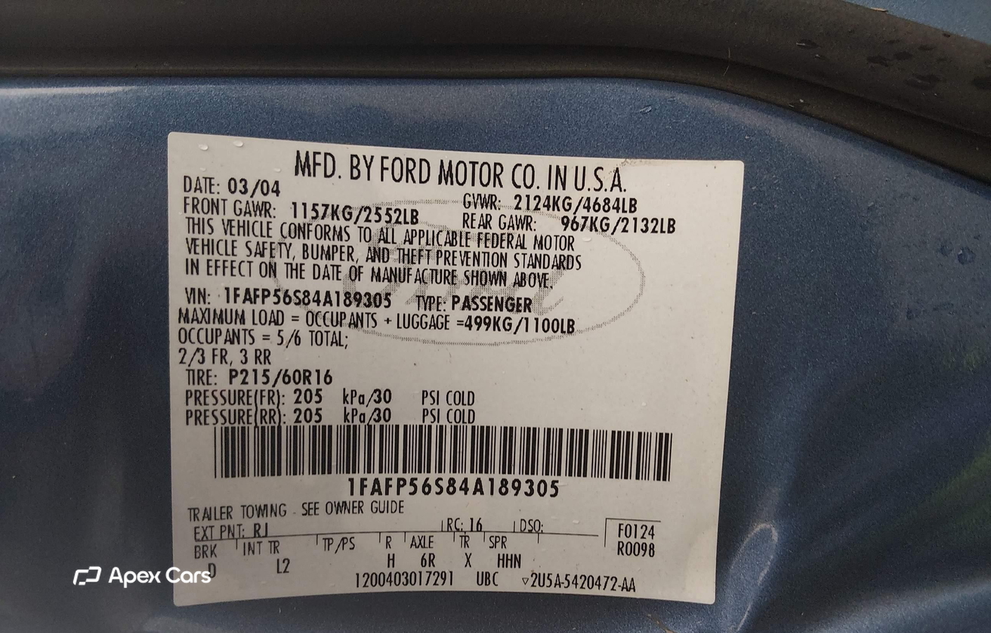 Ford Taurus 2004