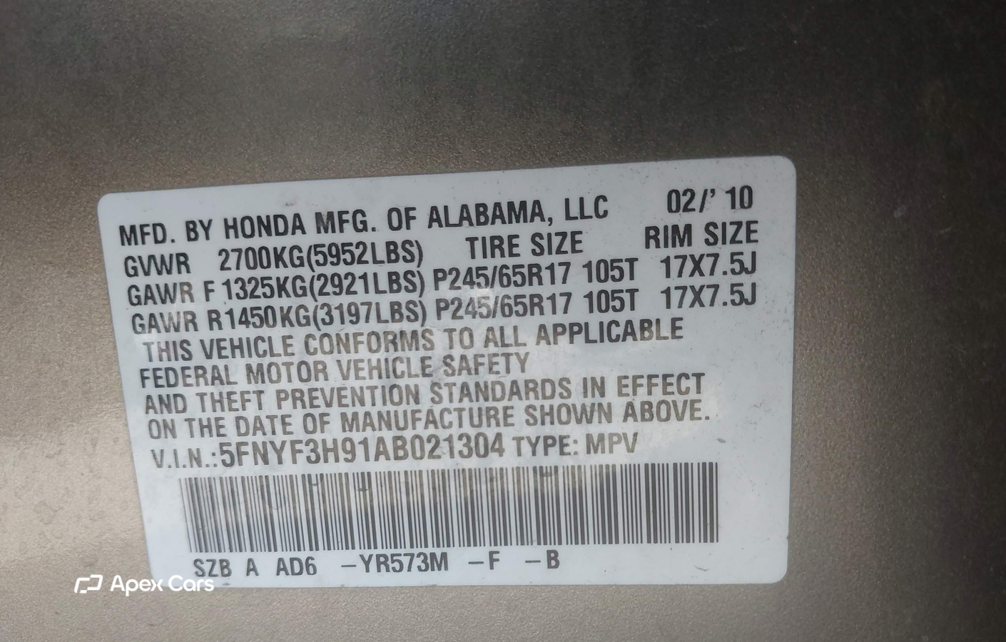 Honda Pilot 2010