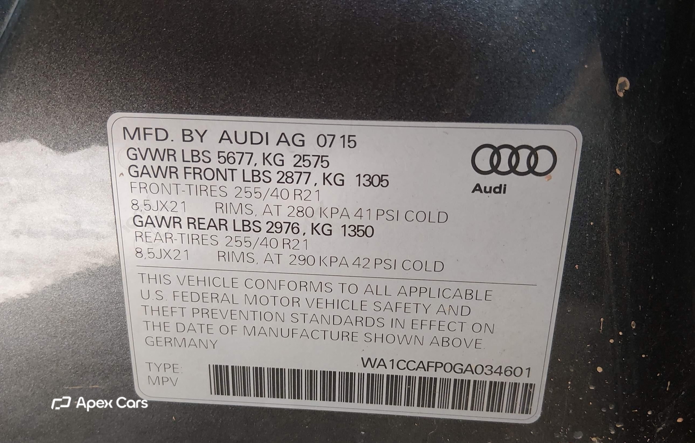 Audi SQ5 2016