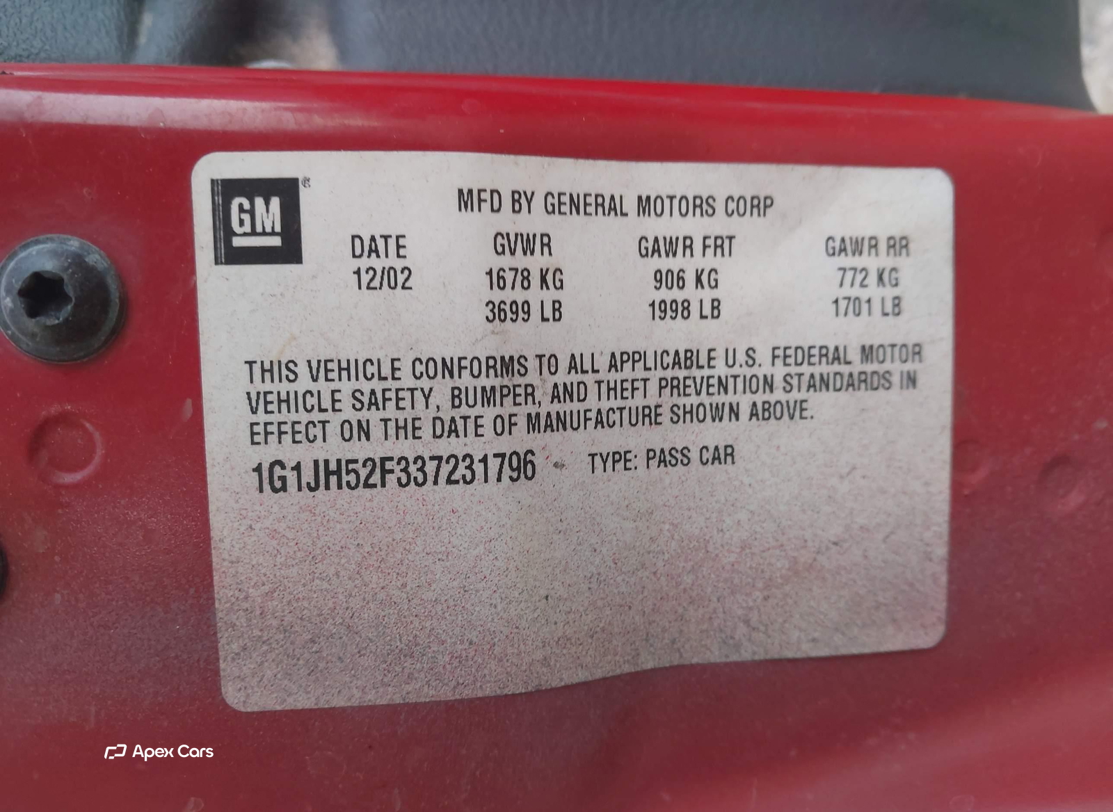 Chevrolet Cavalier 2003