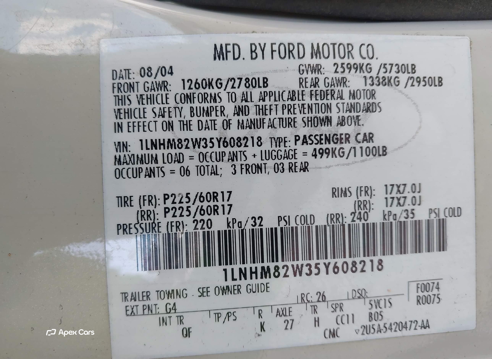 Lincoln Town Car 2005