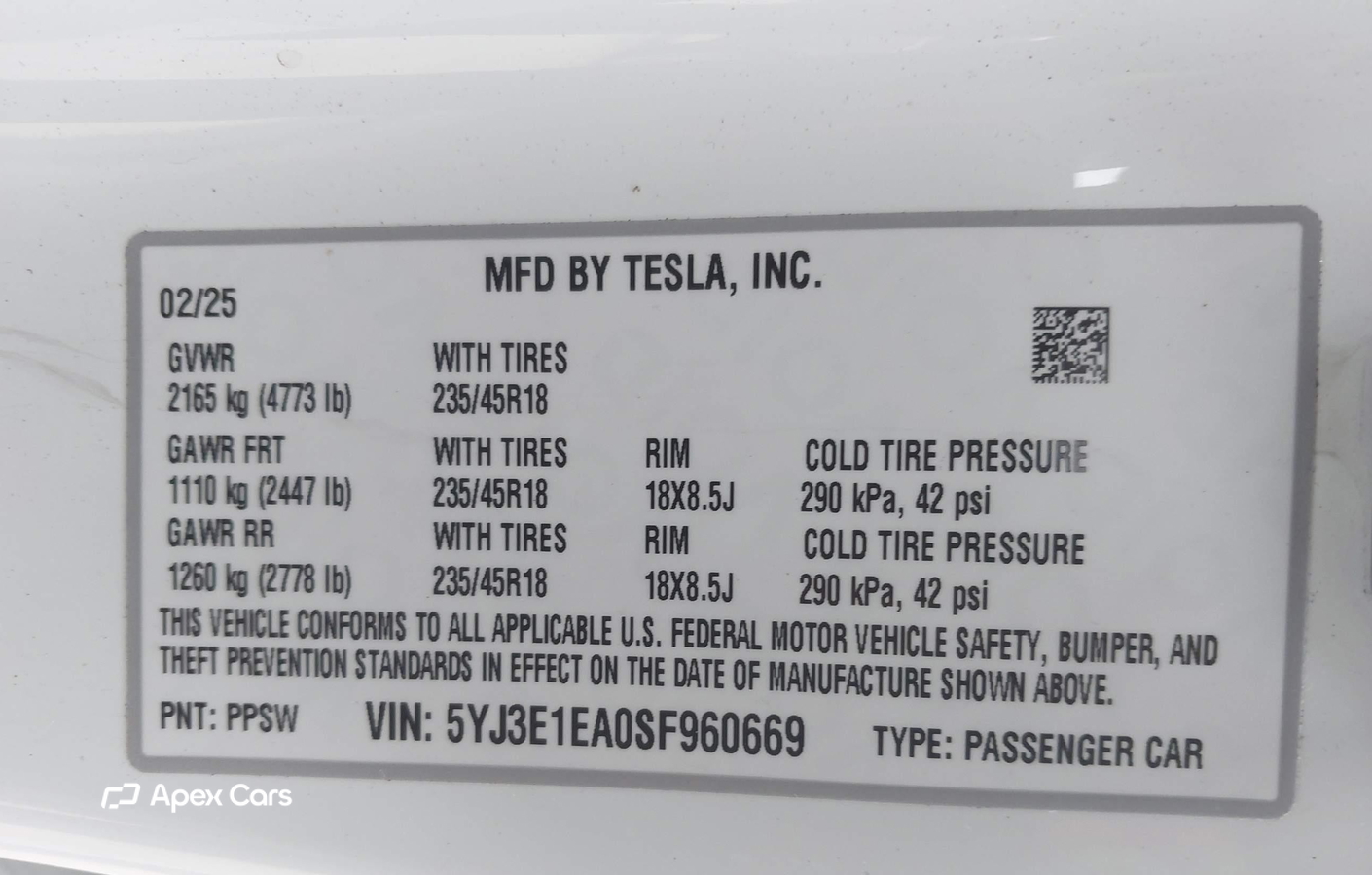 Tesla Model 3 2025