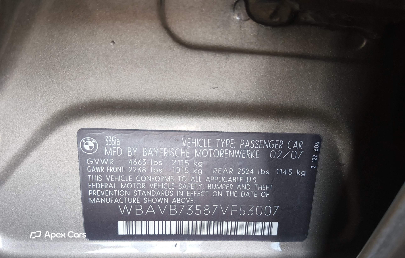 BMW Series 3 2007