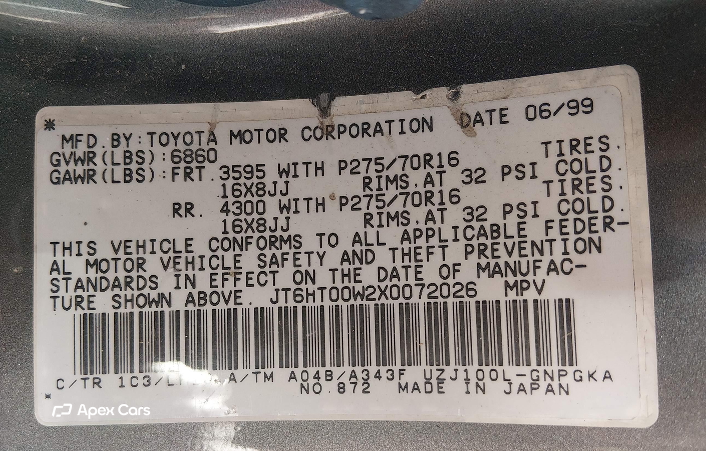 Lexus LX 1999