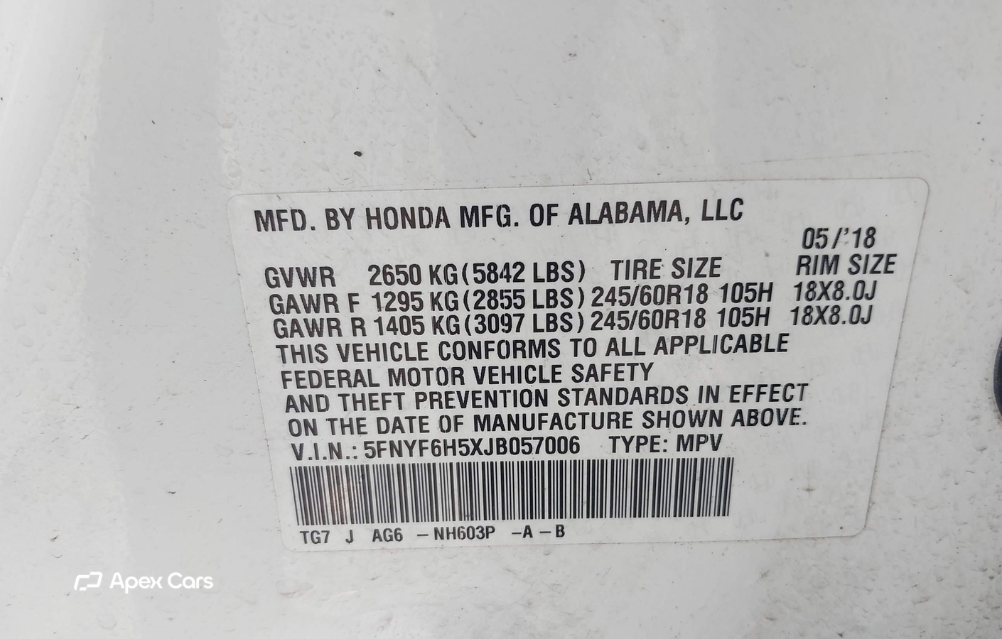 Honda Pilot 2018