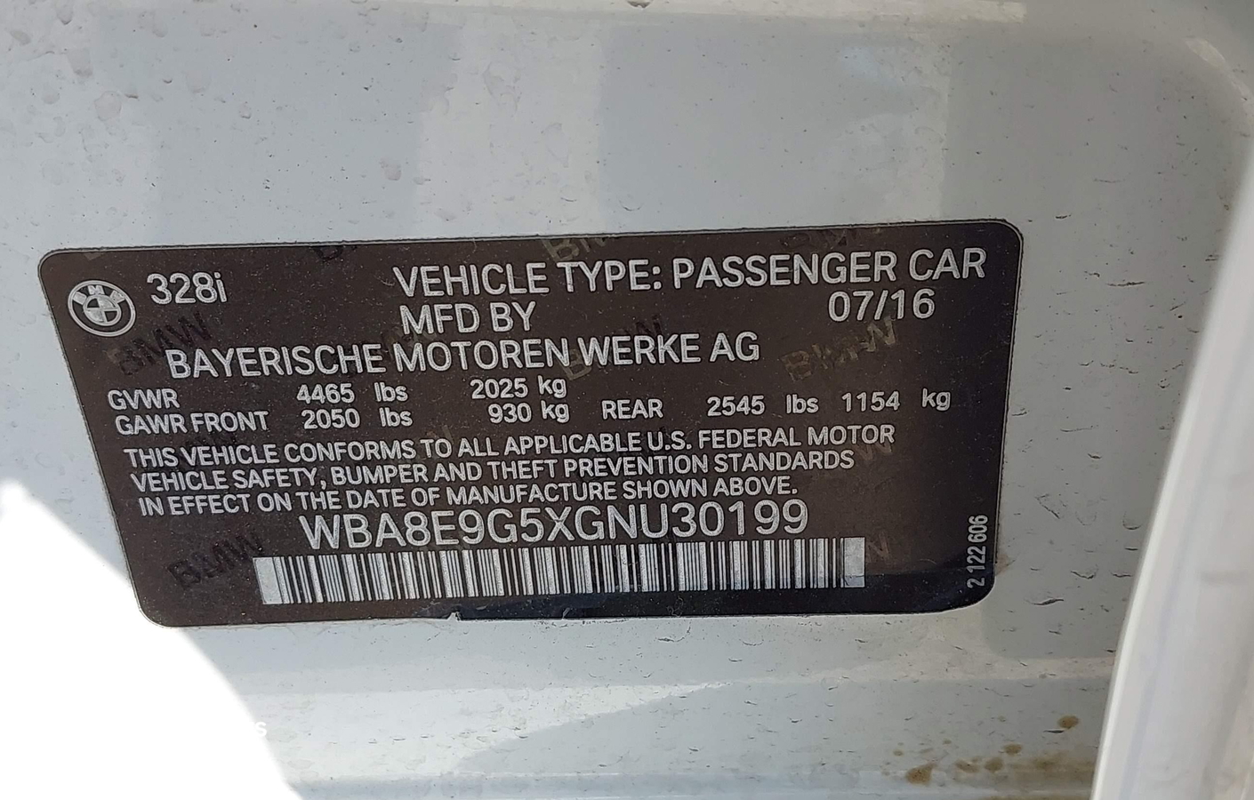 BMW Series 3 2016