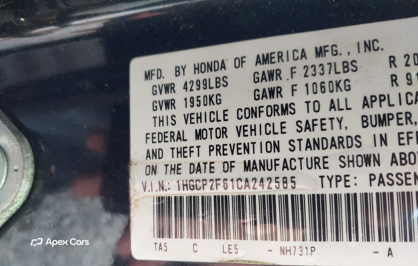 Honda Accord 2012