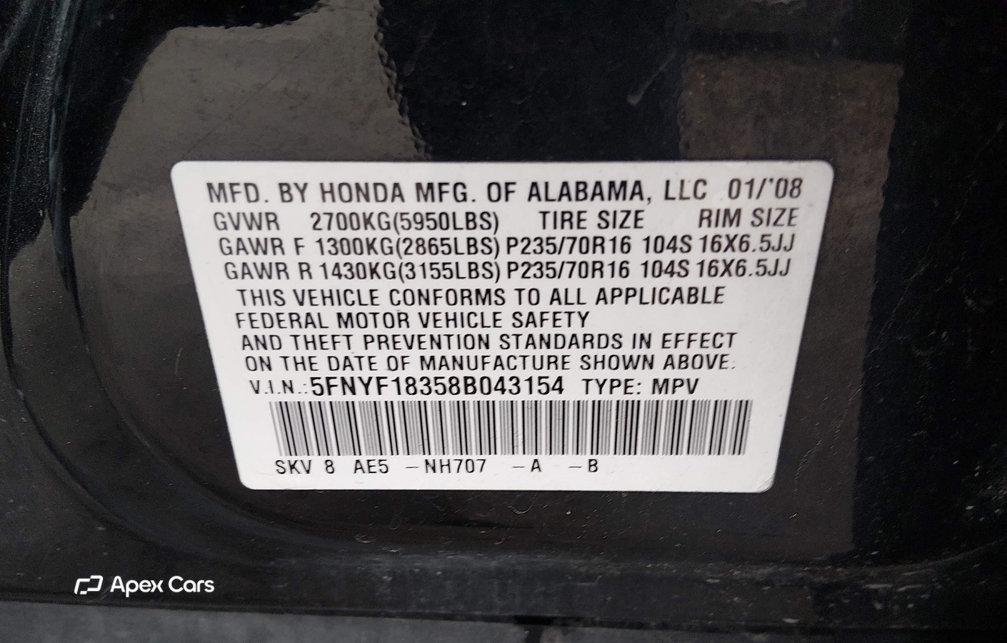 Honda Pilot 2008