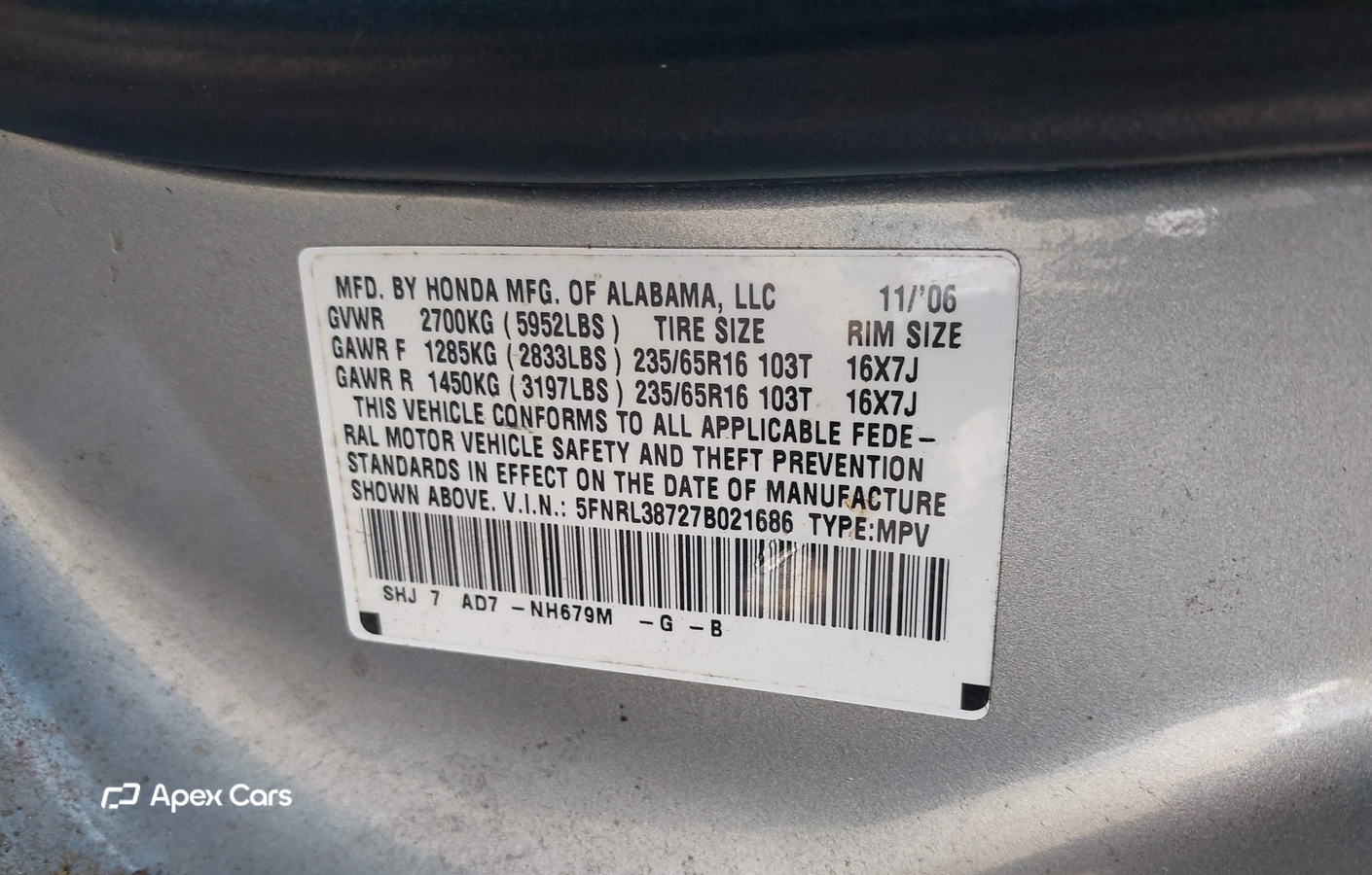 Honda Odyssey 2007