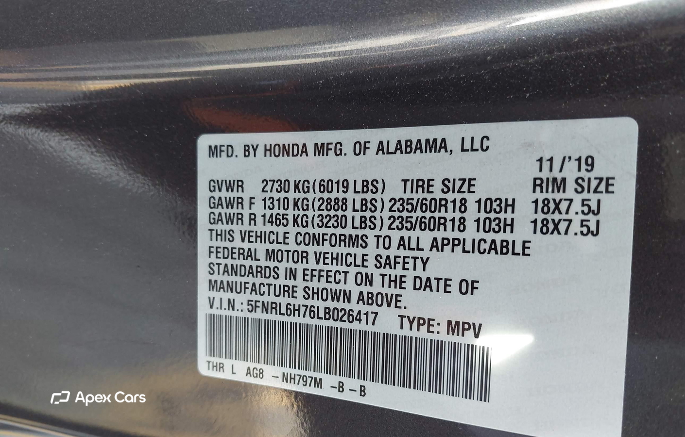 Honda Odyssey 2020