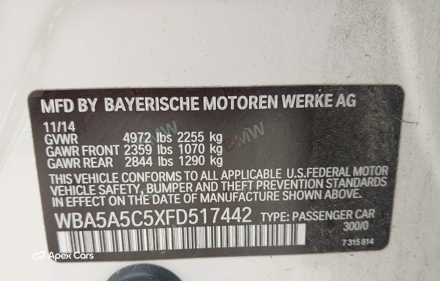 BMW Series 5 2015