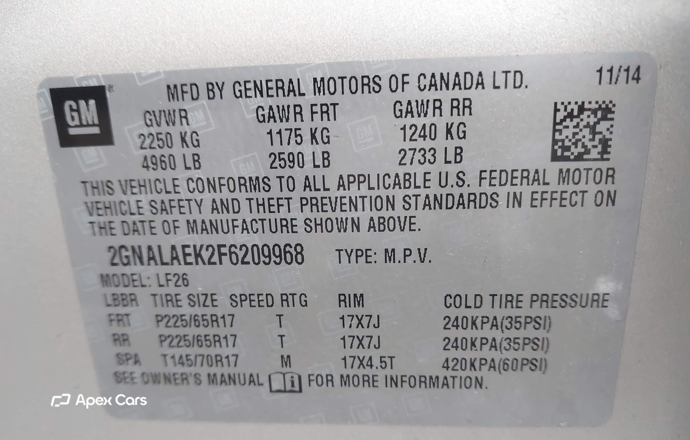 Chevrolet Equinox 2015